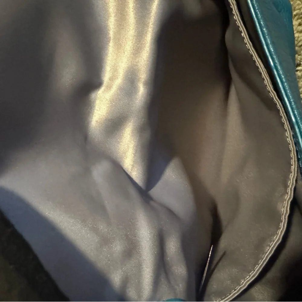 Coach Madison Teal Leather Crossbody or Shoulder Bag with Chain Strap | GUC